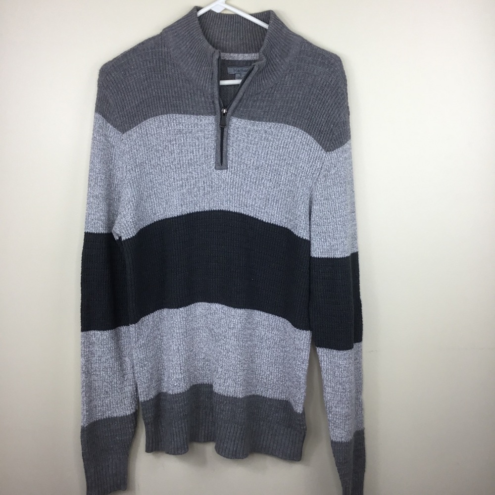 Method Men’s 1/4 Zip S Pullover Sweater Gray ☺️